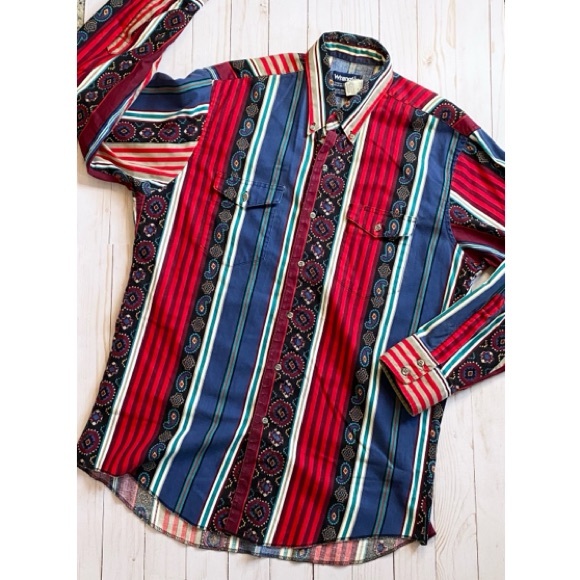 Wrangler Other - Vtg Wrangler Cowboy Long Sleeve Button Up Shirt